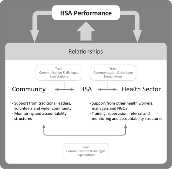 Health surveillance assistants as intermediates between the community and health sector in Malawi: exploring how relationships influence performance