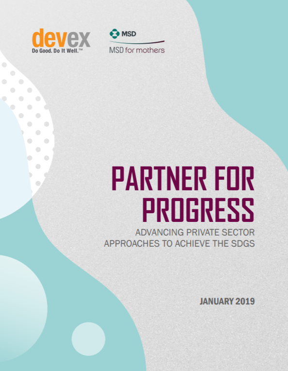 Partner for Progress: Advancing private sector approaches to achieve the SDGs