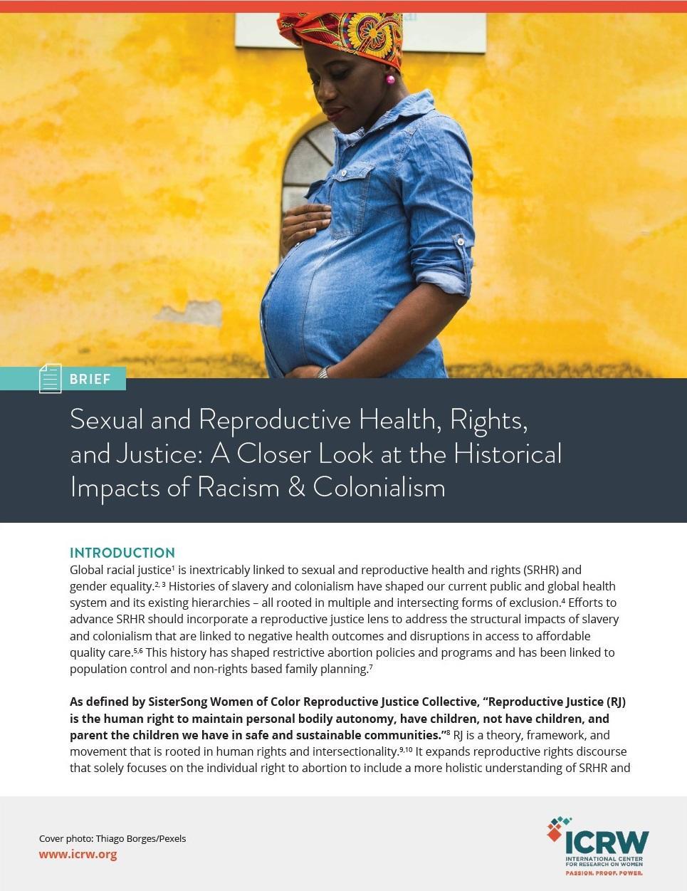 SRHR and Justice: A Closer Look at the Historical Impacts of Racism & Colonialism