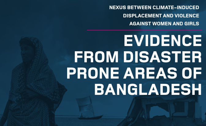 VAWG: EVIDENCE FROM DISASTER PRONE AREAS OF BANGLADESH