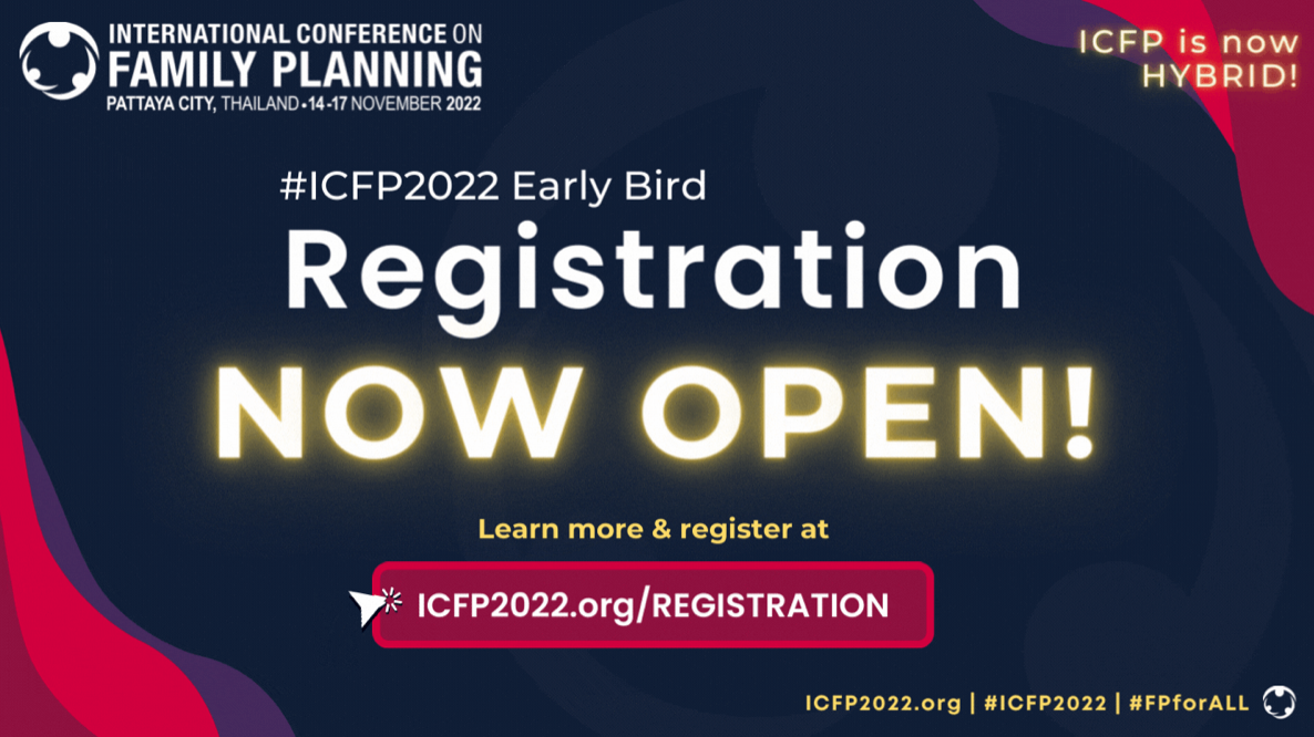 Registration for the 2022 International Conference on Family Planning is open!