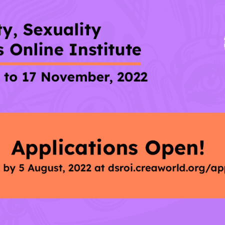 CREA’s Disability, Sexuality, and Rights Online Institute is open for applications