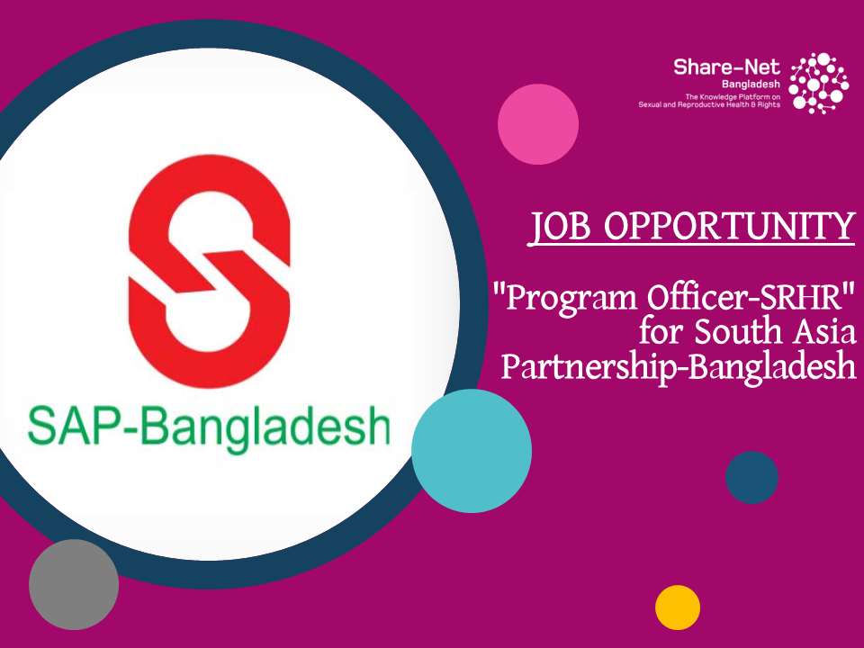“Program Officer-SRHR” for South Asia Partnership-Bangladesh