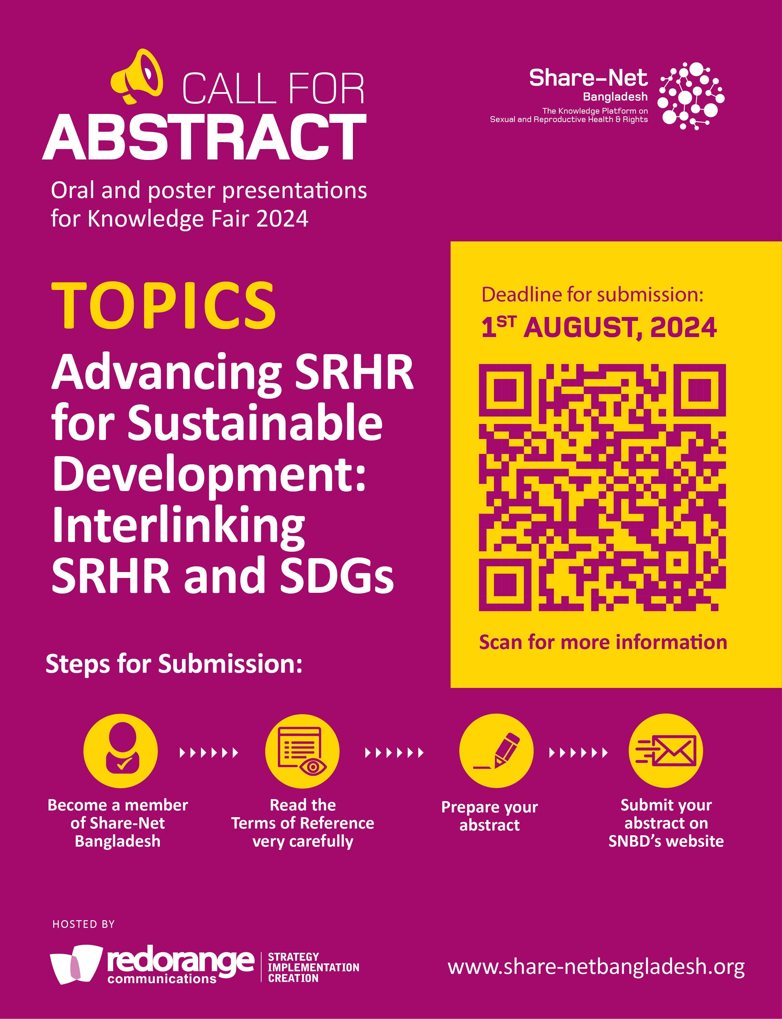 Call for Abstracts 2024: Advancing SRHR for Sustainable Development: Interlinking SRHR and SDGs